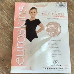 NEW Euroskins For Kids Footed Tights Theatrical Pink S/M